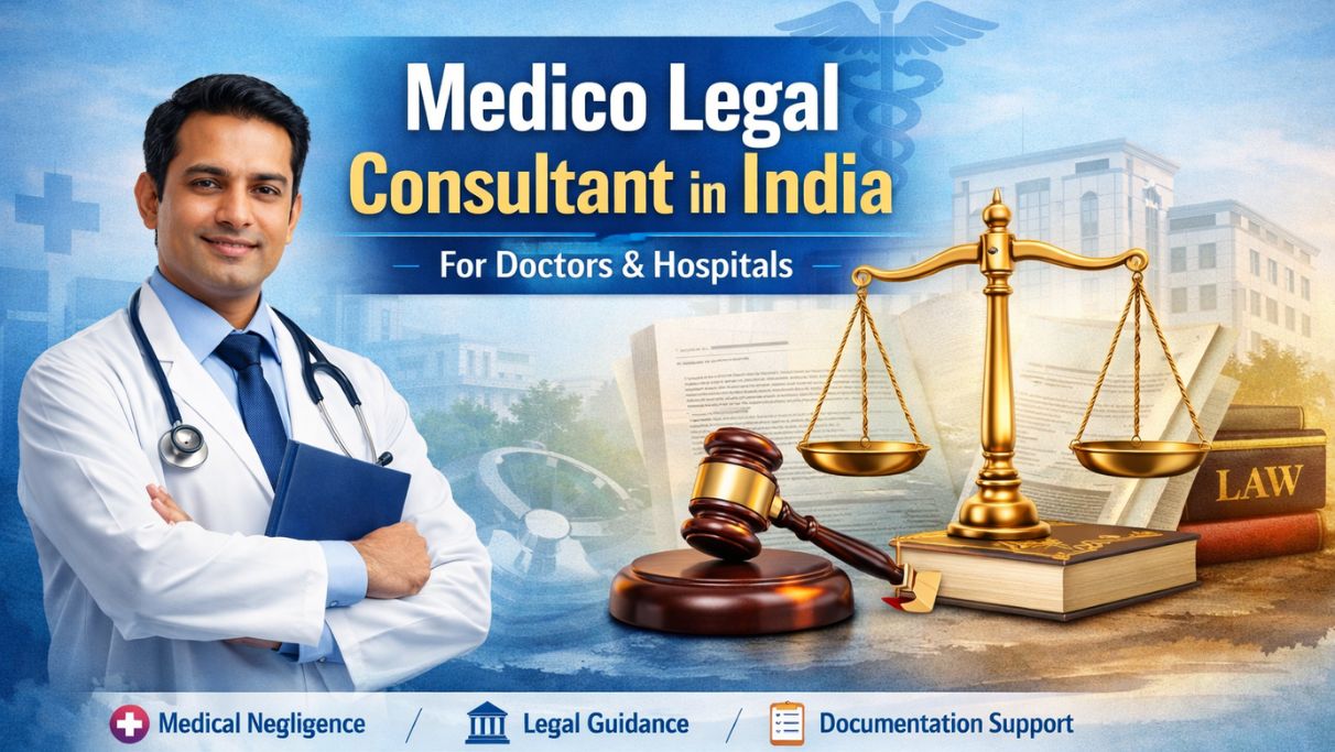 Medico legal consultant in India providing legal guidance and medico-legal advisory services for doctors and hospitals