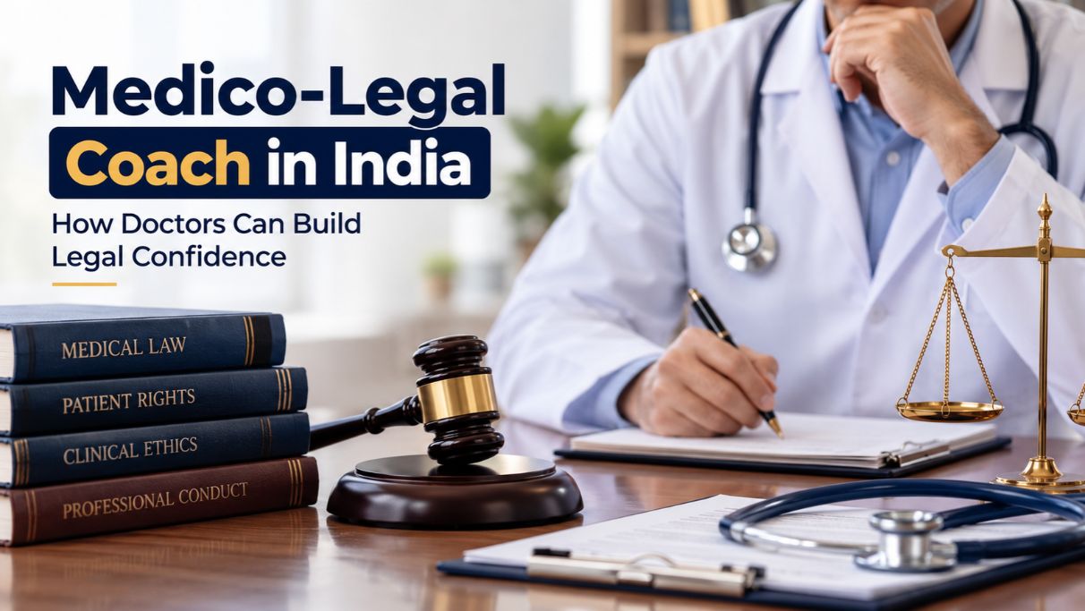 Medico legal coach in India helping doctors understand medical law and legal responsibilities